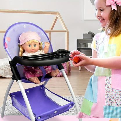 Spielzeug-Hochstuhl für Puppen – Perfekt für spielerische Mahlzeiten