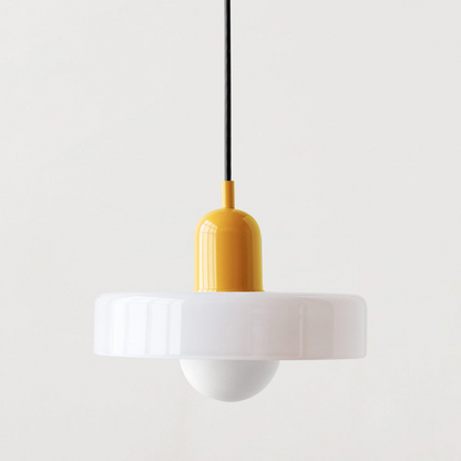 ColorLoop Pendelleuchte – Kunstzinnige Bauhaus-Hängeleuchte mit Warmlicht