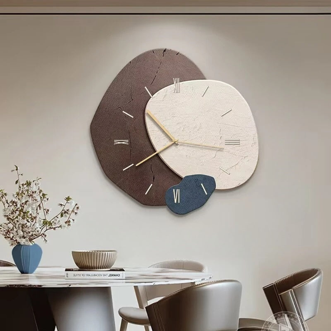 LunaWood Akzent Wanduhr – Natürliche Eleganz mit Sanftem LED‑Schein