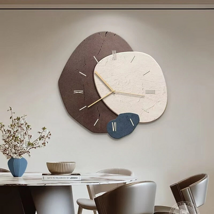 LunaWood Akzent Wanduhr – Natürliche Eleganz mit Sanftem LED‑Schein