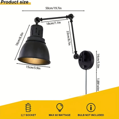 Industrielle Retro Wandlampe - Für stimmungsvolle Beleuchtung und Stil