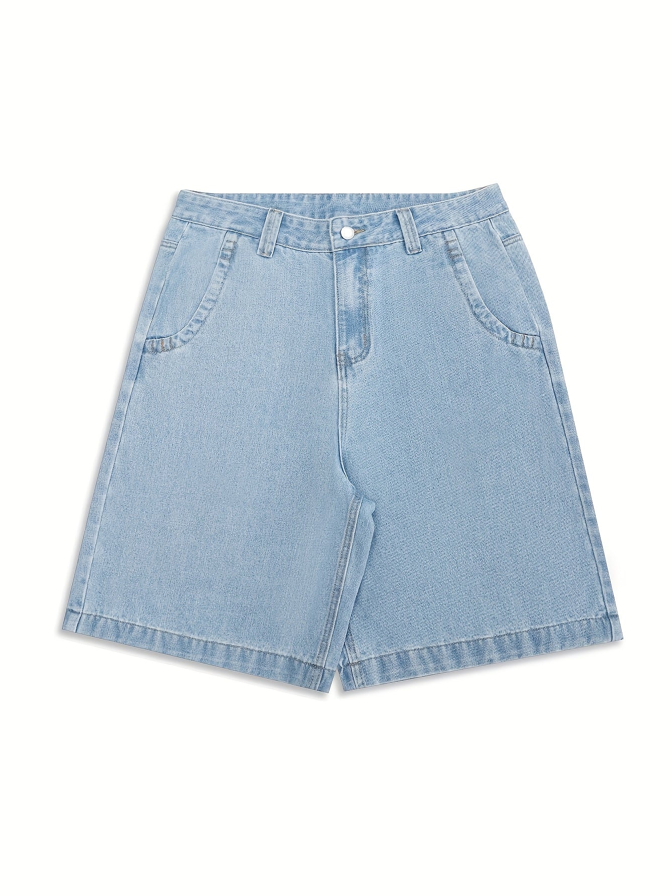 Lässige Bermuda-Denim-Shorts – Lockere Passform mit Stilvollen Blumenstickereien