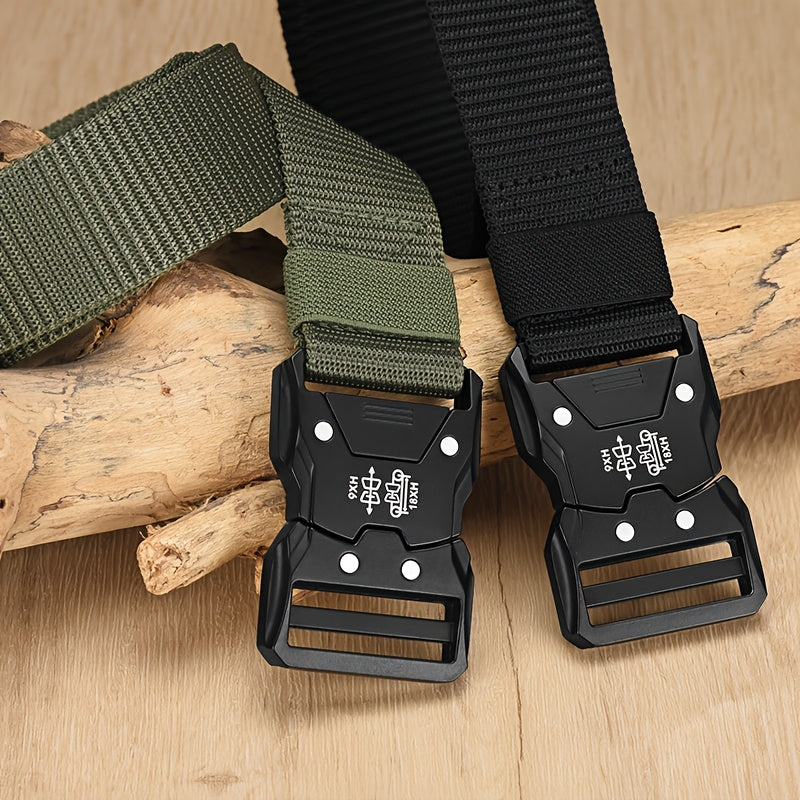 Unisex Taktischer Nylon Gürtel – Robust, Atmungsaktiv und Vielseitig
