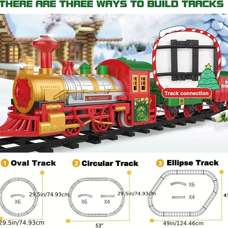 Merry Express Festliche Eisenbahnset – Magisches Spielzeug für Abenteurer