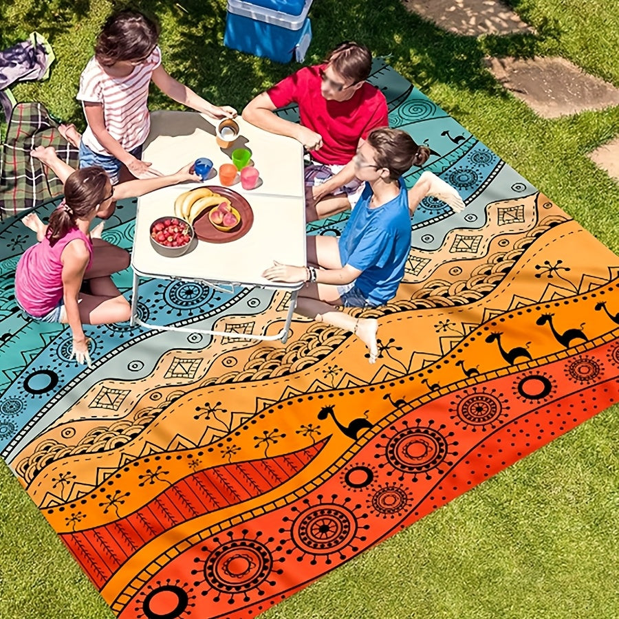 TropiComfort Übergroße Strandmatte – Geräumig, Langlebig und Sandbeständig
