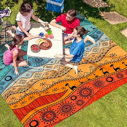 TropiComfort Übergroße Strandmatte – Geräumig, Langlebig und Sandbeständig