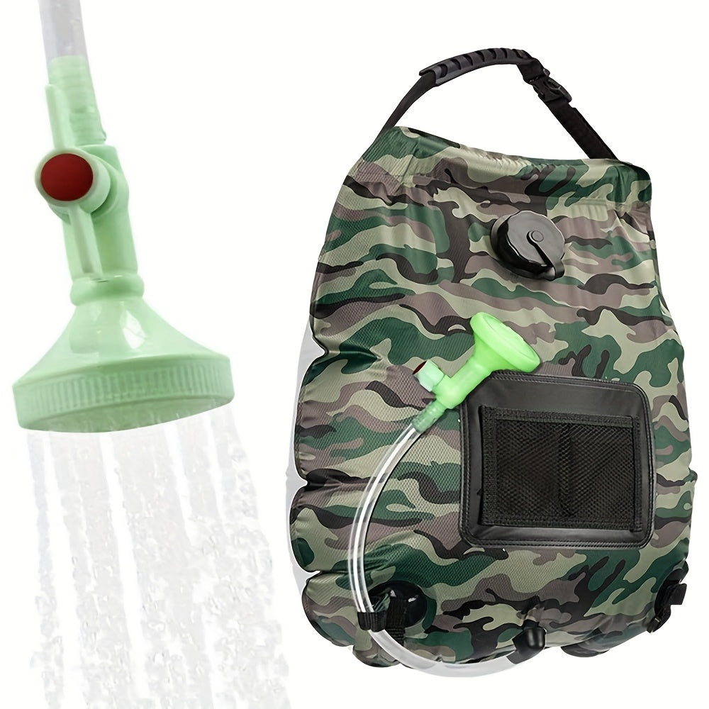 SunnyFlow Solar-Dusche Sack – Praktisch, Auslaufsicher und Mit Temperaturmesser