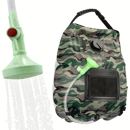 SunnyFlow Solar-Dusche Sack – Praktisch, Auslaufsicher und Mit Temperaturmesser