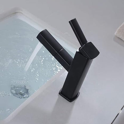 Luxe Badezimmerarmatur mit Herausziehbarer Handbrause – Stilvoll und Funktional