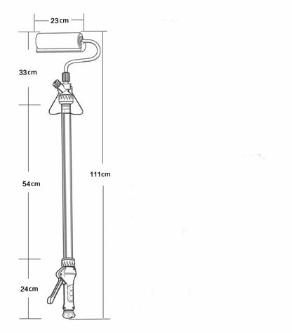 Verlängerbare Farbroller mit integriertem Farbzufuhrsystem – Effizientes und sauberes Streichen