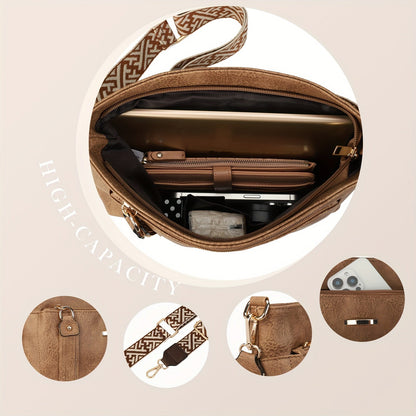 Chic PU Schultertasche – Stilvoll und Geräumig für Jeden Anlass