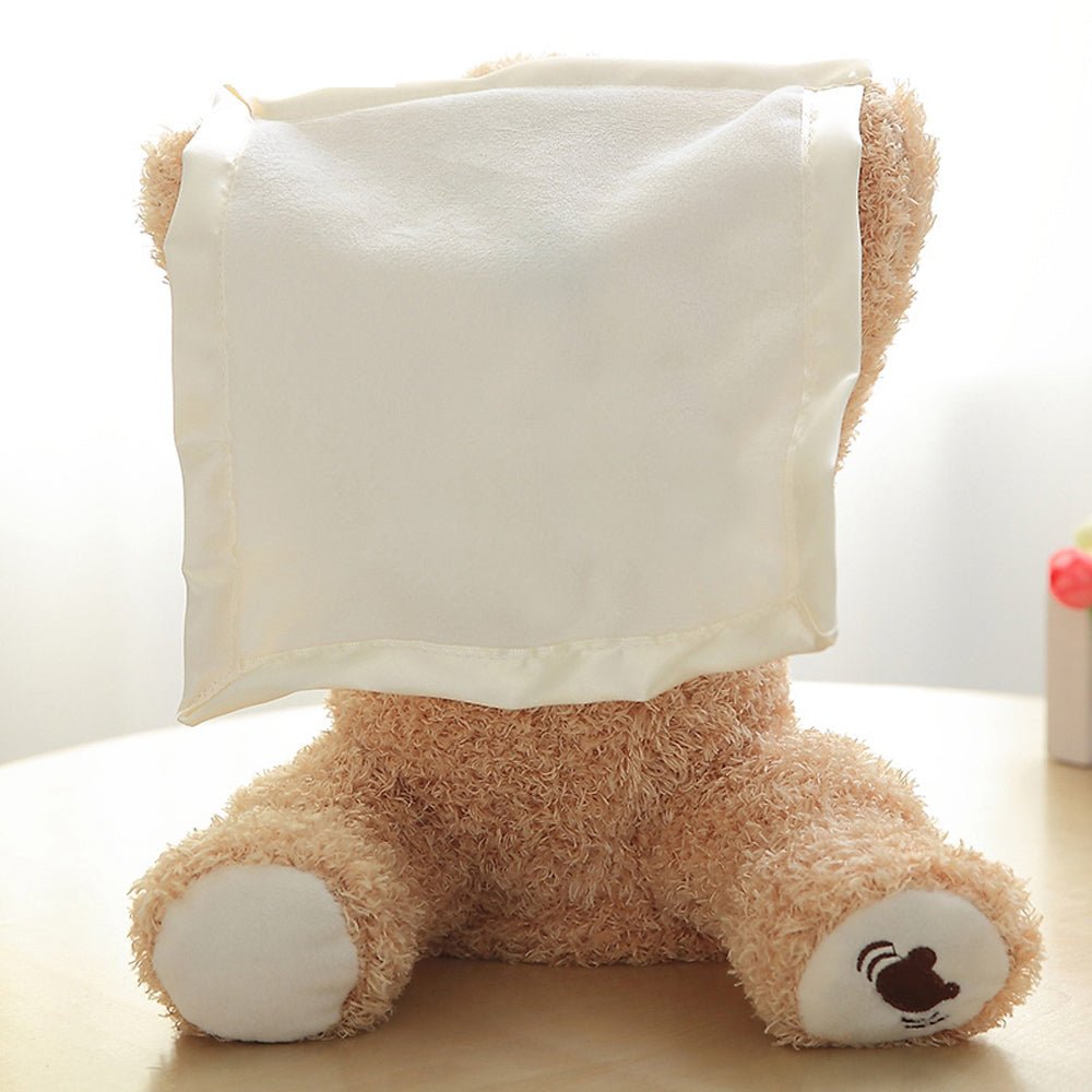 Kuschelbär – Tröstender Kuschelfreund mit Komforttuch für Kinder