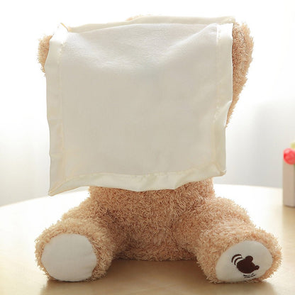 Kuschelbär – Tröstender Kuschelfreund mit Komforttuch für Kinder