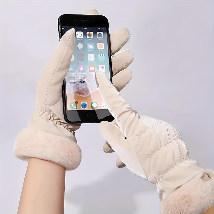 Premium Winter-Touchscreen-Handschuhe – Wärmeisolierte, Winddichte und Wasserabweisende
