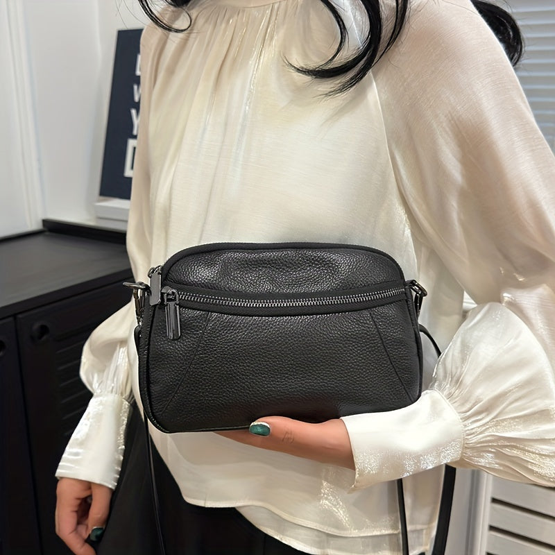 Klassisch Schicke Leder Crossbody – Zeitlos und Funktional