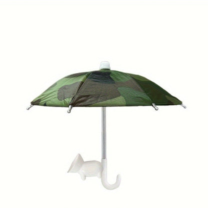 MiniSmart Regenschirm – Smartphone Sonnen- und Regenschutz mit Saugnapfhalter