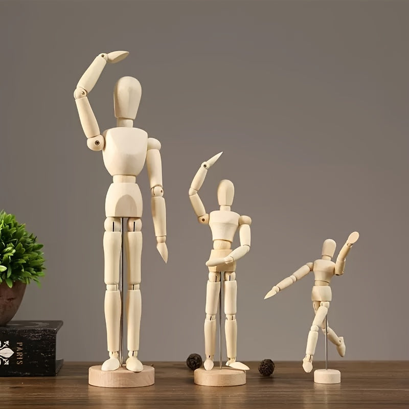 Aprikosen Holz Kunstmannequin – Flexibel und Natürlich Aussehen