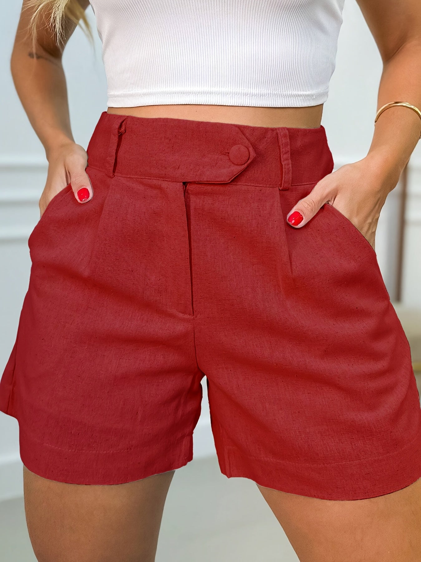 Elegante High Waist Shorts – Komfort und Stil in Einem