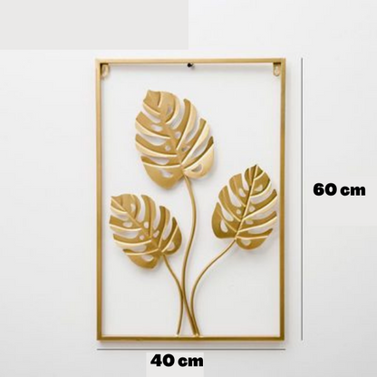 LuxiLeaf – Goldene Wanddekoration