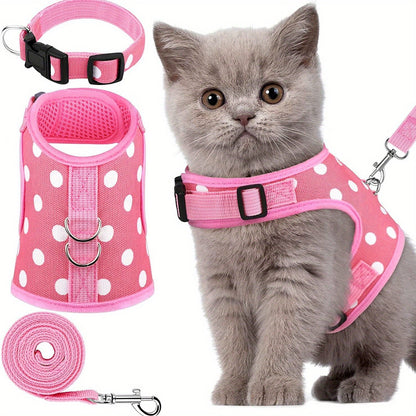 KittyComfort Geschirr Set – Für gemütliche Spaziergänge und Abenteuer