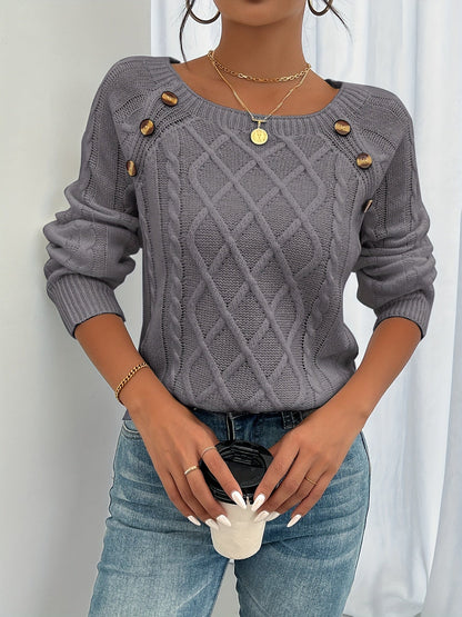 Luxus Knopfpullover – Bequem und stilvoll für jede Gelegenheit