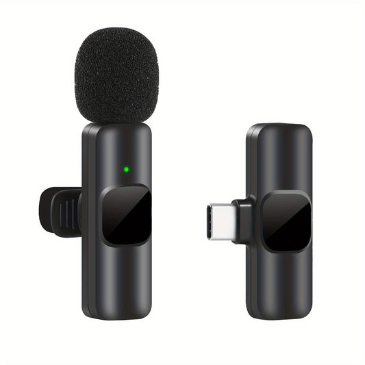 Professionelles drahtloses Lavalier-Mikrofon - Perfekt für Videoaufnahmen und Live-Streaming