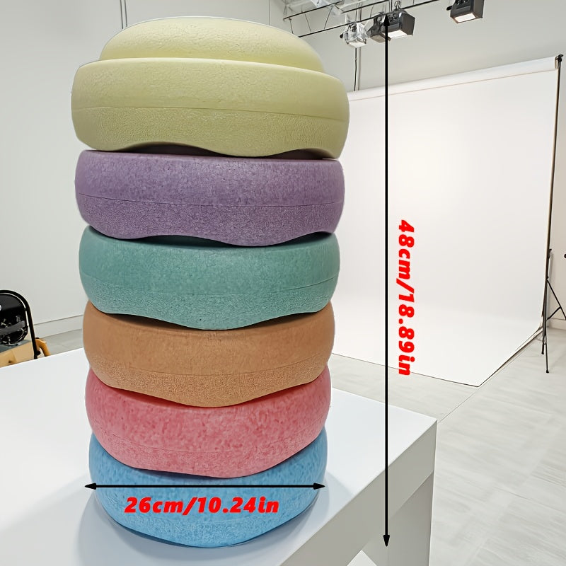 Set von 6 Buntigen Balanceboards – Ideal für Kraft, Koordination und Training