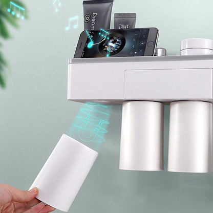 ToothCare – Praktischer Zahnbürstenhalter mit Zahnpastaspender