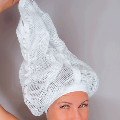 Net Plopping Cap – Bequem und Effizient Trocknen für Lockiges Haar