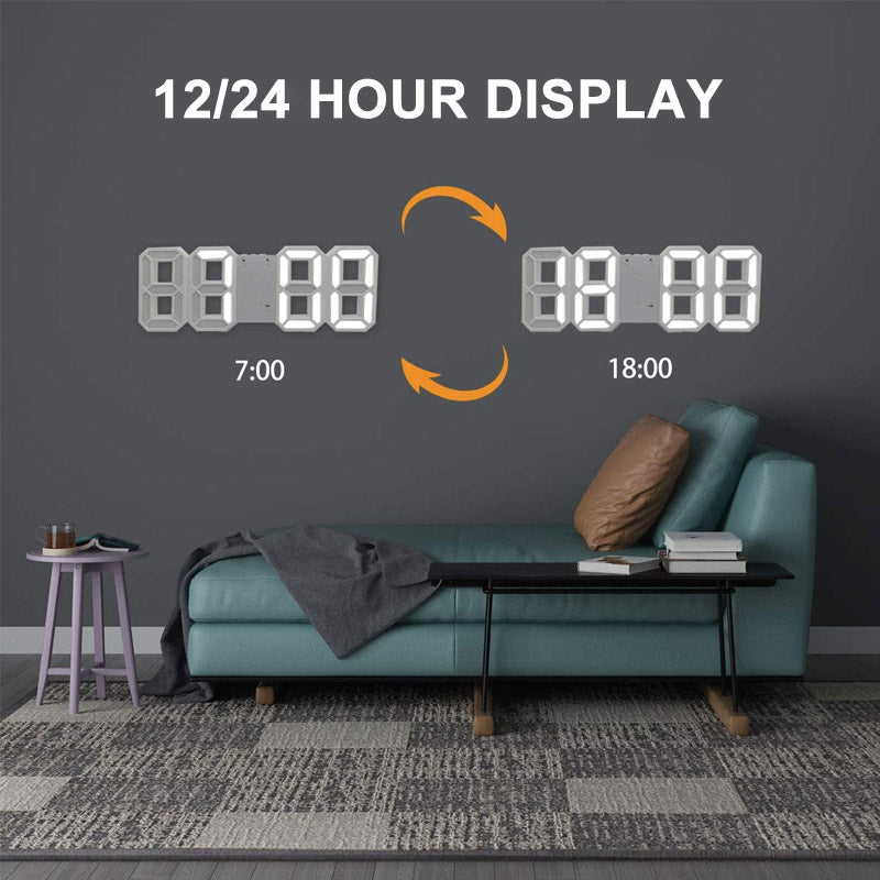 Smart 3D Digitale Uhr – Modernes Design für deinen Nachttisch
