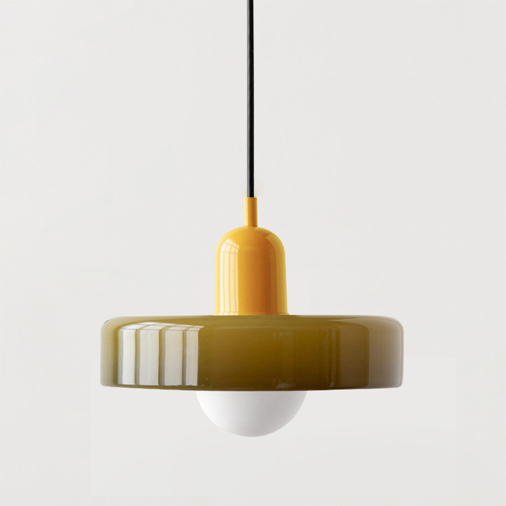 ColorLoop Pendelleuchte – Kunstzinnige Bauhaus-Hängeleuchte mit Warmlicht