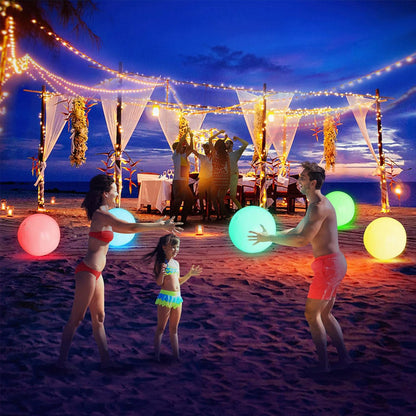 LED-Aufblasbare Leuchtbälle für Pool und Garten