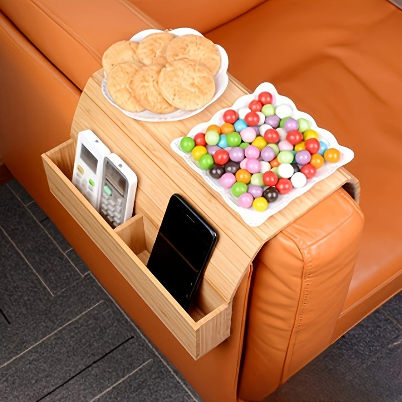 Natürlicher Armlehnen Tablett – Kompakt und Funktional