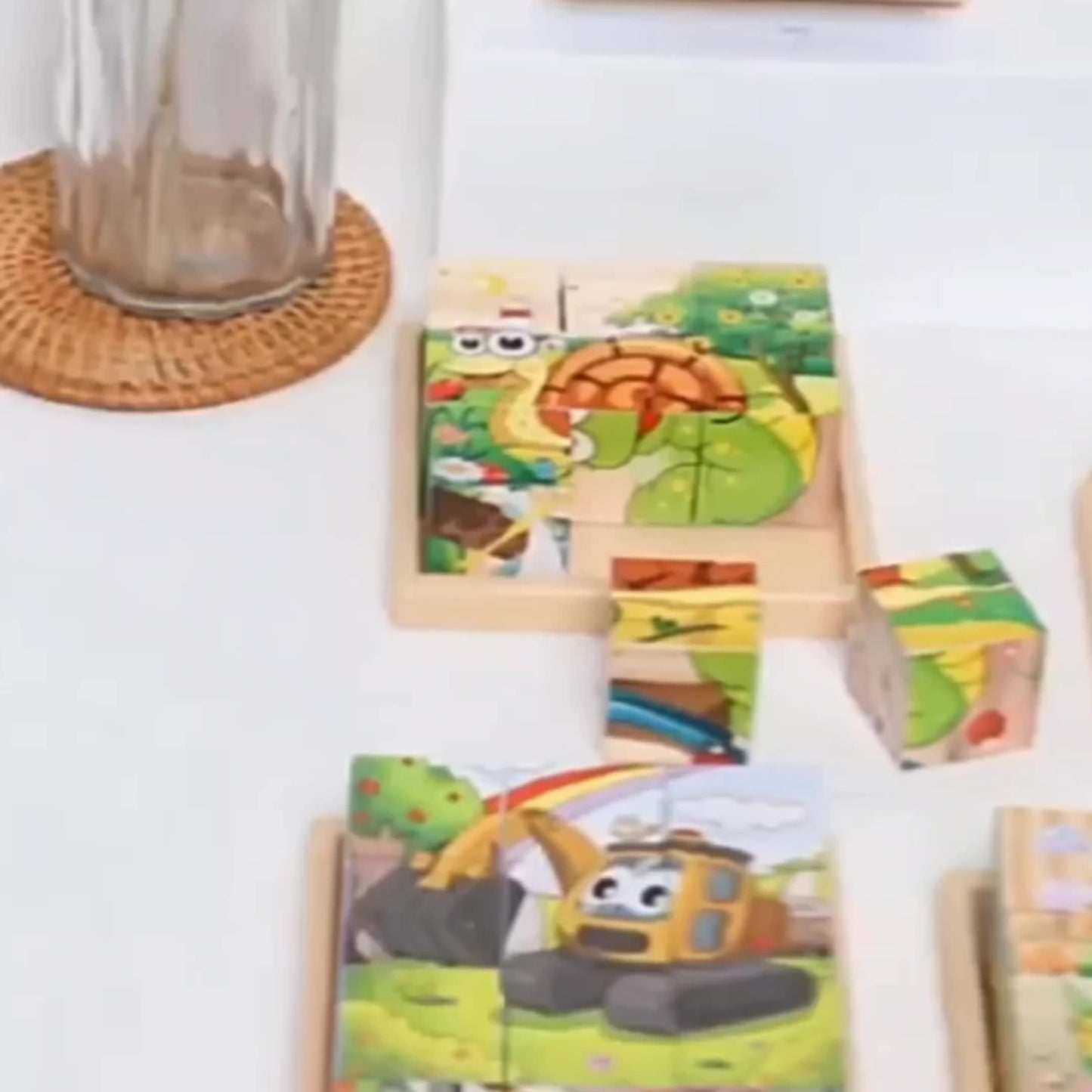 Bunte Blockpuzzle Abenteuer - Lernspielzeug für Kinder