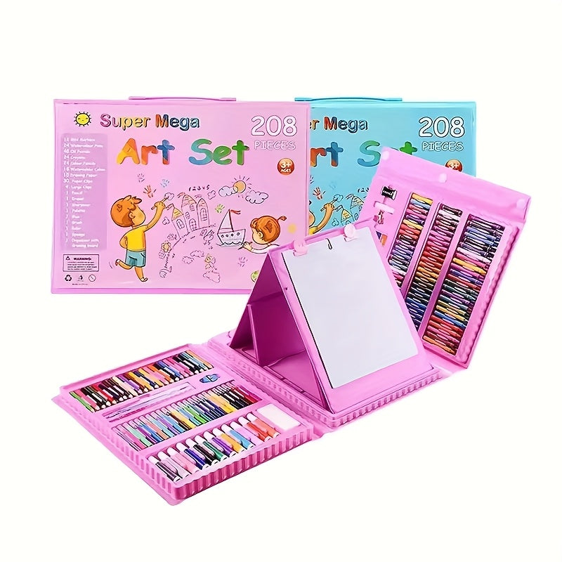 Komplettes 208-teiliges Kunstset – Professionelle Qualität für junge Kreative