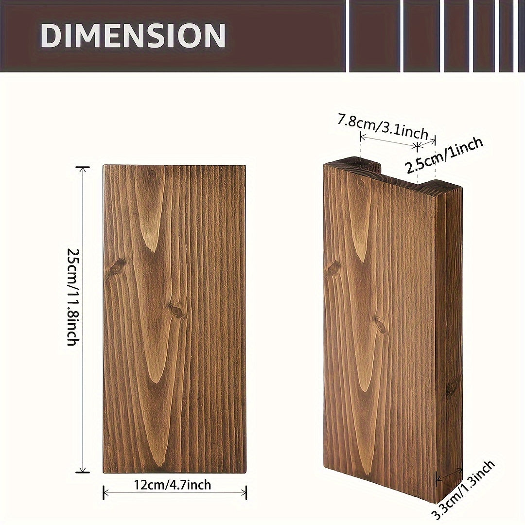 Rustikale Holz Wandvase – Natürliche Atmosphäre für jedes Interieur