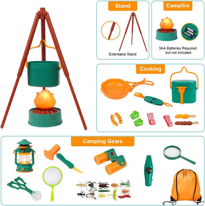 AbenteuerCamp - Komplettes Camping-Set für kreative Spielstunden