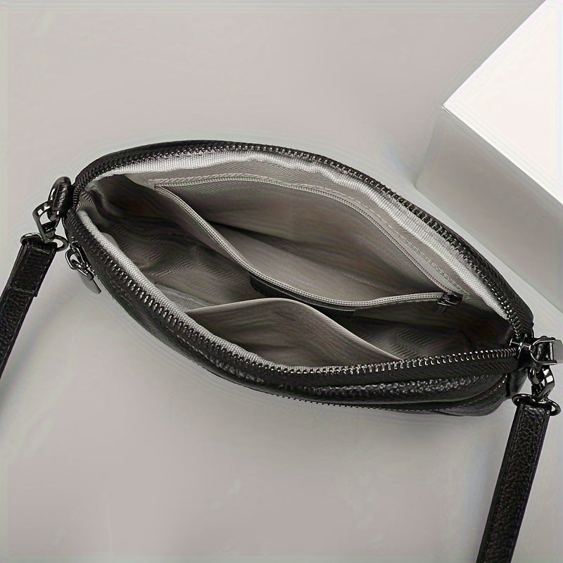 Klassisch Schicke Leder Crossbody – Zeitlos und Funktional