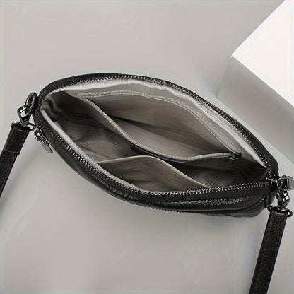 Klassisch Schicke Leder Crossbody – Zeitlos und Funktional