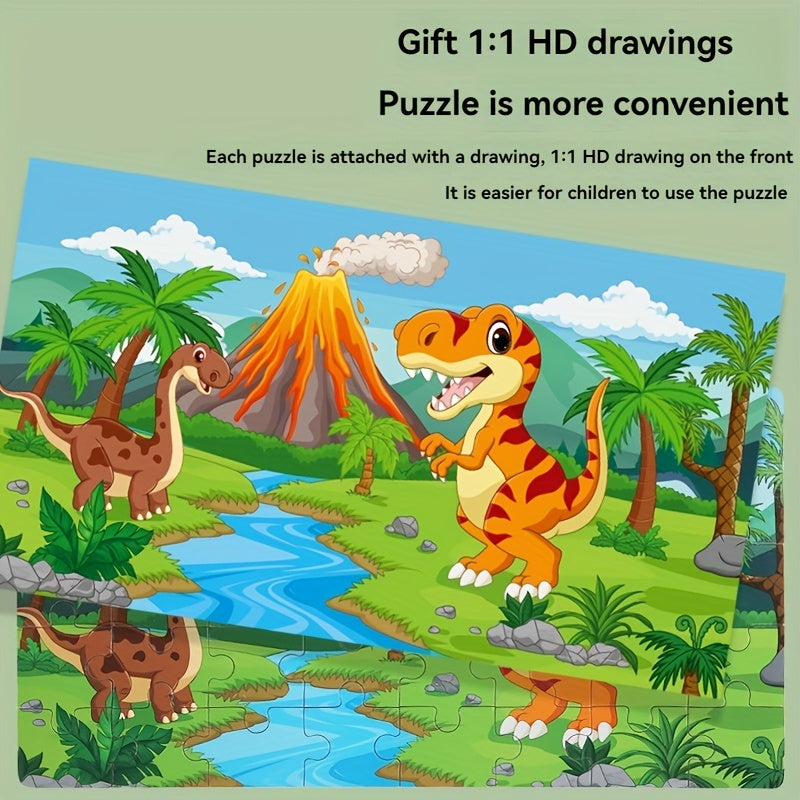 Pädagogisches Dinosaurierpuzzle – Für kreatives Lernen und Spielspaß