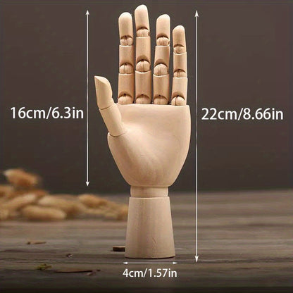 Nordisches Kreatives Holzhandmodell – Beweglich und Stimmungsvolles Deko-Objekt