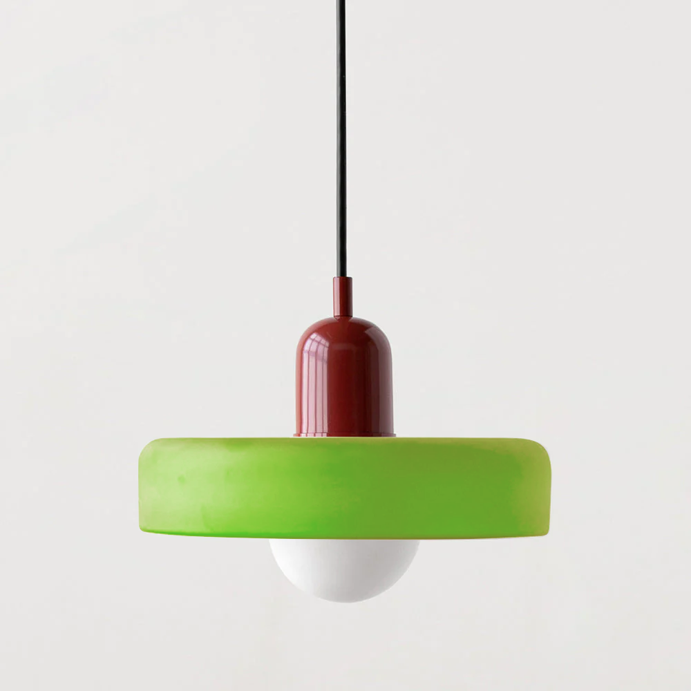 ColorLoop Pendelleuchte – Kunstzinnige Bauhaus-Hängeleuchte mit Warmlicht