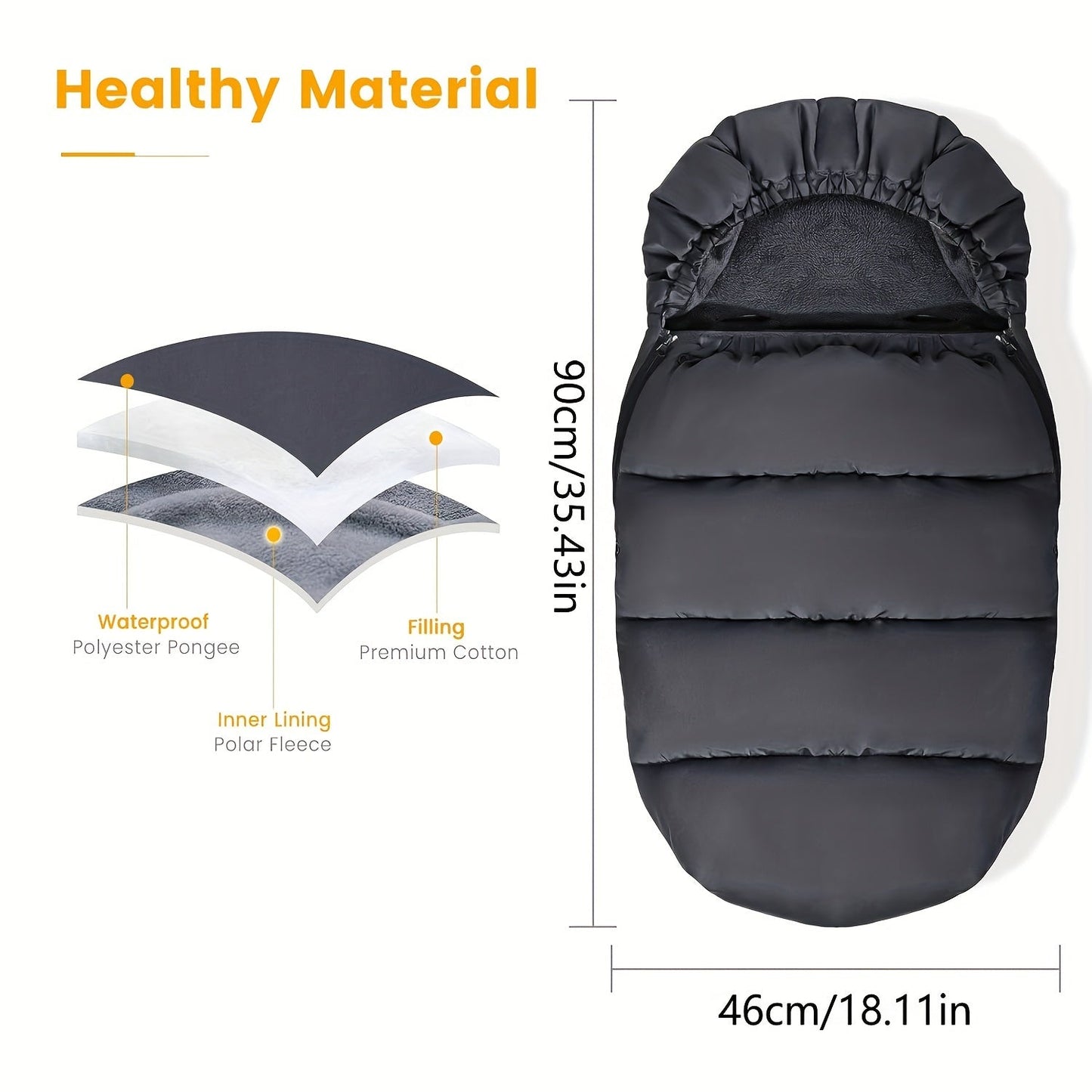 Warme Kinderwagen-Schlafsack – Für komfortable Winterspaziergänge