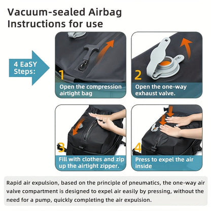 Slimme Vakuum Rucksack – Kompakt und Geräumig für Reisen