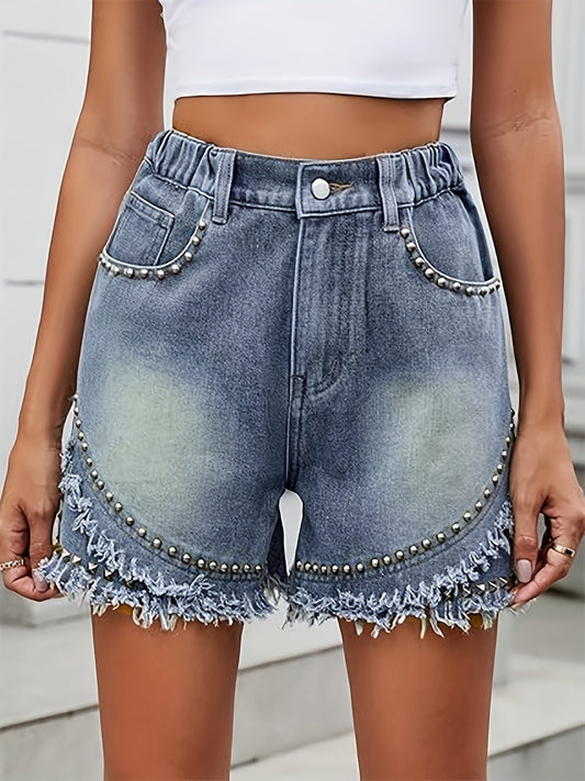 Punkrock Denim Shorts – Schlank und Trendy