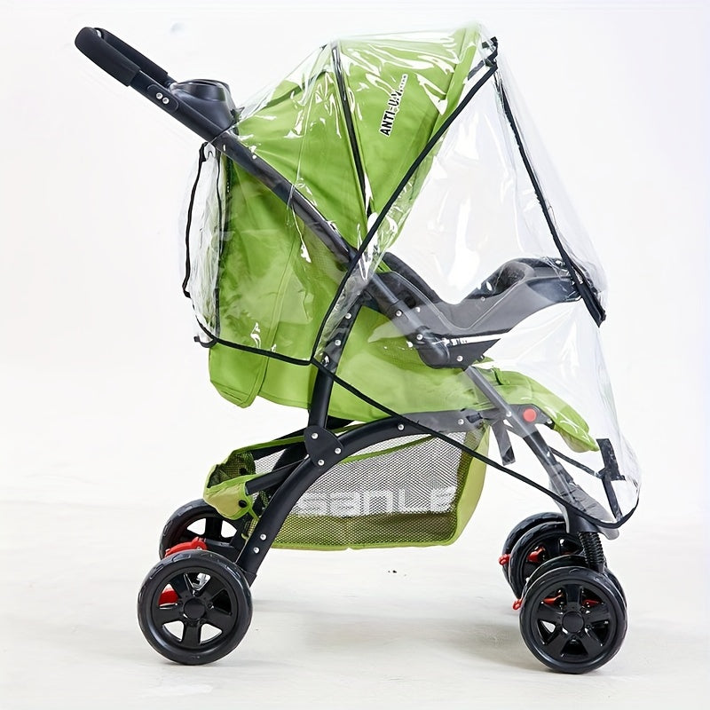 Transparente Regenhülle für den Kinderwagen – Für Wetterfeste Schutz