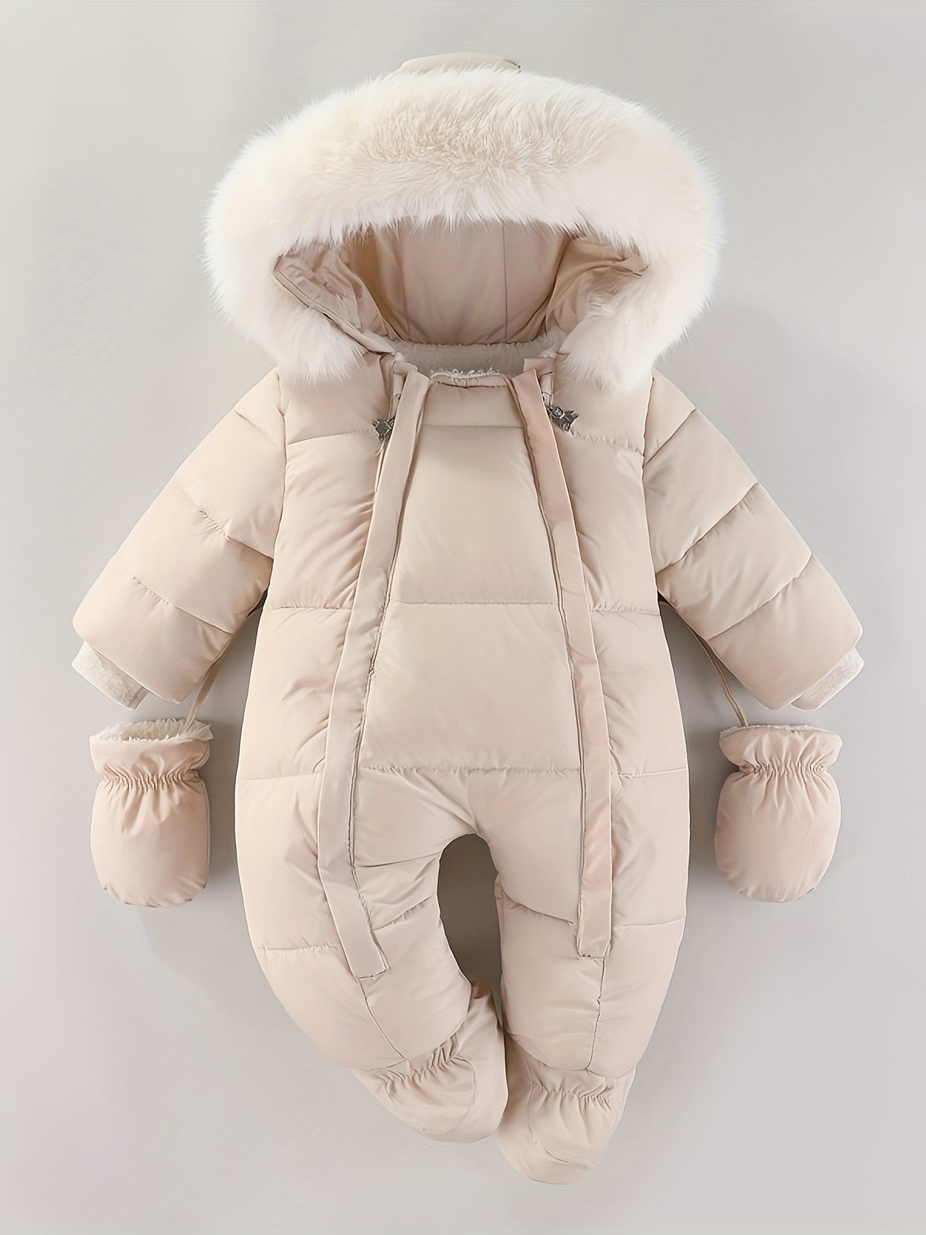 Frosty Baby Strampler – Luxus Winteroverall mit Kapuze für die kälteren Monate
