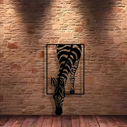 Zebra Silhouetten Wanddekoration – Stylische Eleganz für deinen Raum