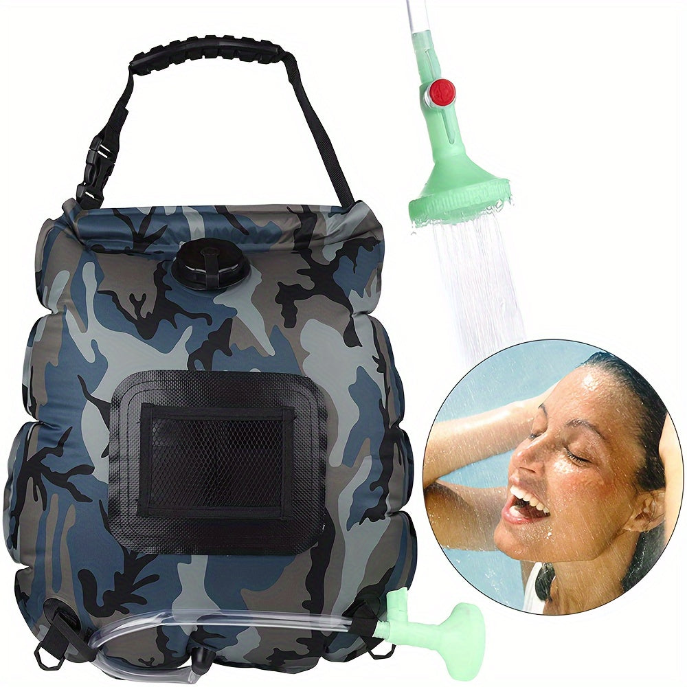 SunnyFlow Solar-Dusche Sack – Praktisch, Auslaufsicher und Mit Temperaturmesser