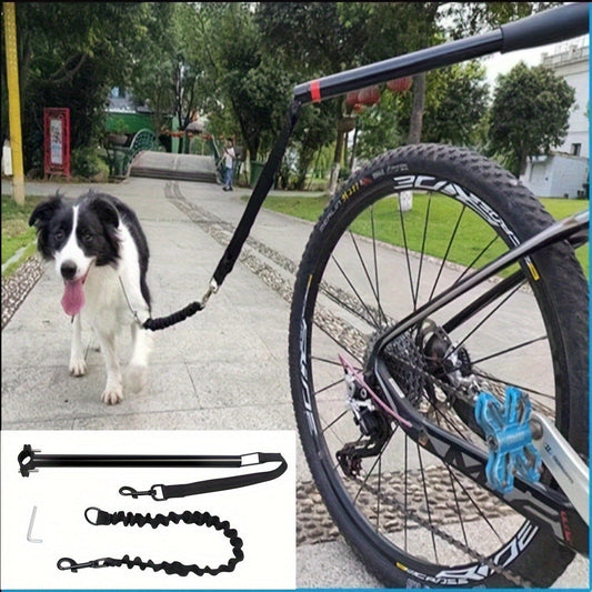 Hundeleine für das Fahrrad mit abnehmbarem Kabel – Erweiterbar & Sicherheitsbuffer